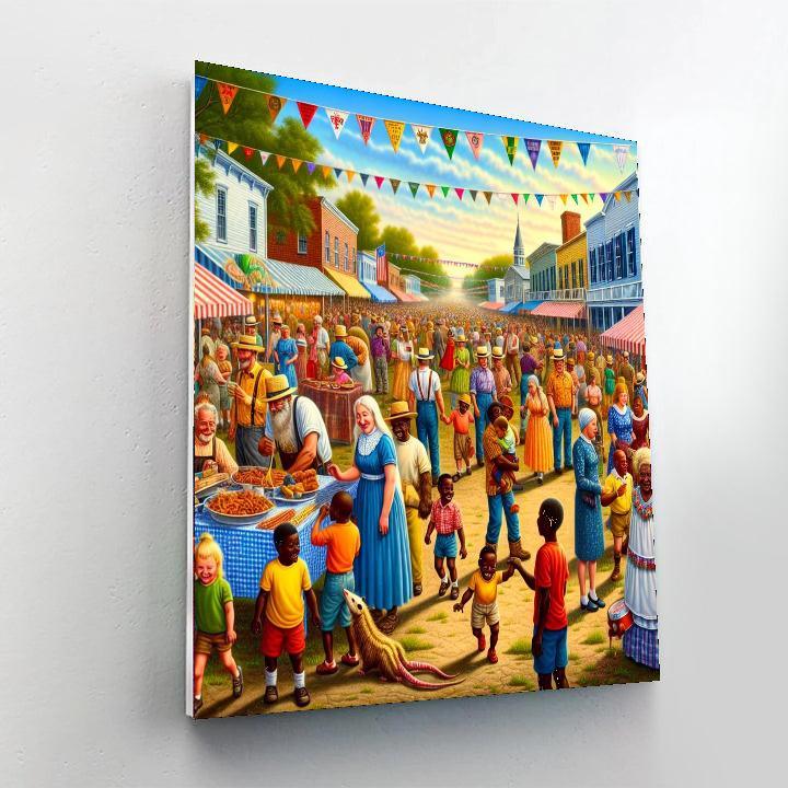 Opossum Festival - Hattiesburg, Mississippi, Usa Paint By Numbers Kits