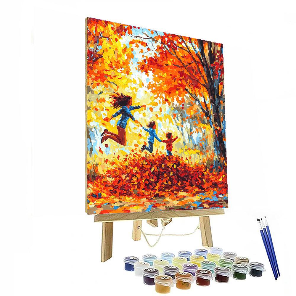 Rustling Leaves And Laughter Paint By Number