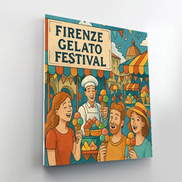 Firenze Gelato Festival - Italy Numbered Painting Kits