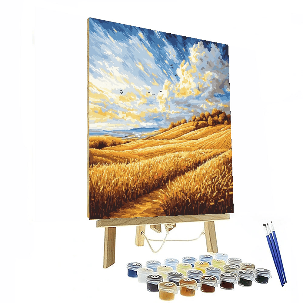 Vincent Van Gogh Inspired Golden Wheatfields  Paint By Numbers Art