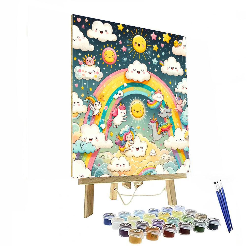 Magical Cloud Kingdom Paint By Color