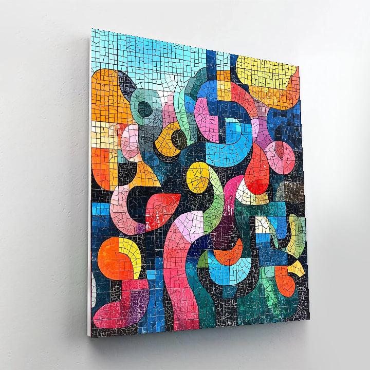 Paul Klee Inspired Mosaic Of Thoughts  Numbered Painting Kits