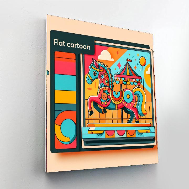 Carousel Horse Fun DIY Paint By Numbers