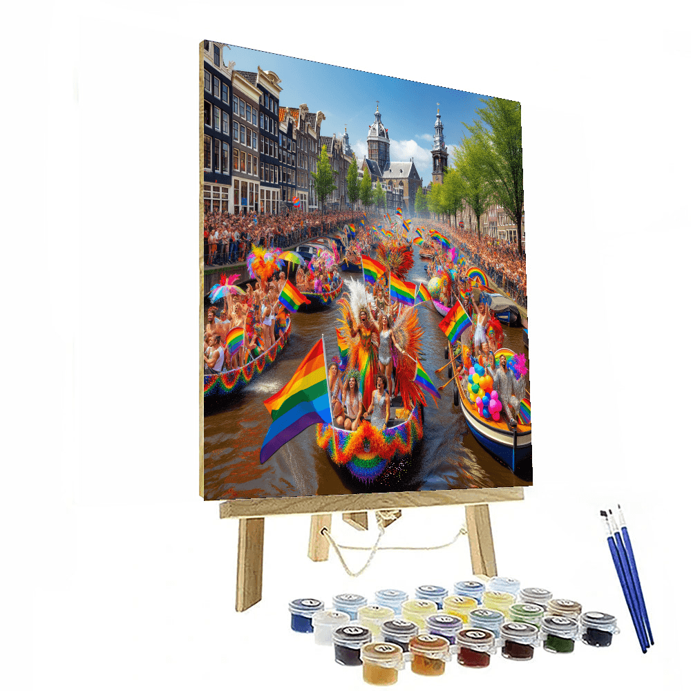 Pride Parade - Amsterdam Paint By Numbers Art