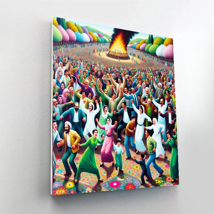 Nawruz Festival Number Painting