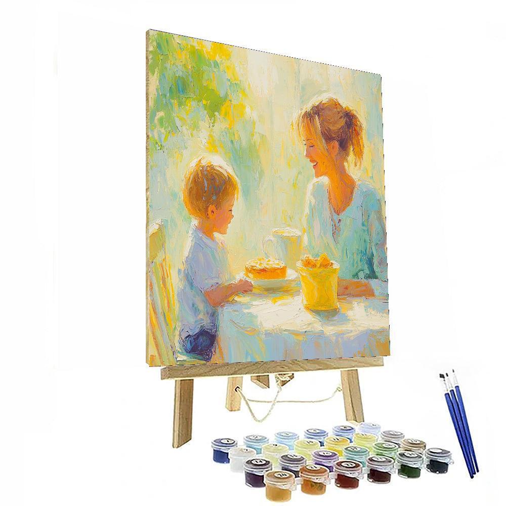 Mother's Joyful Morning DIY Paint By Numbers
