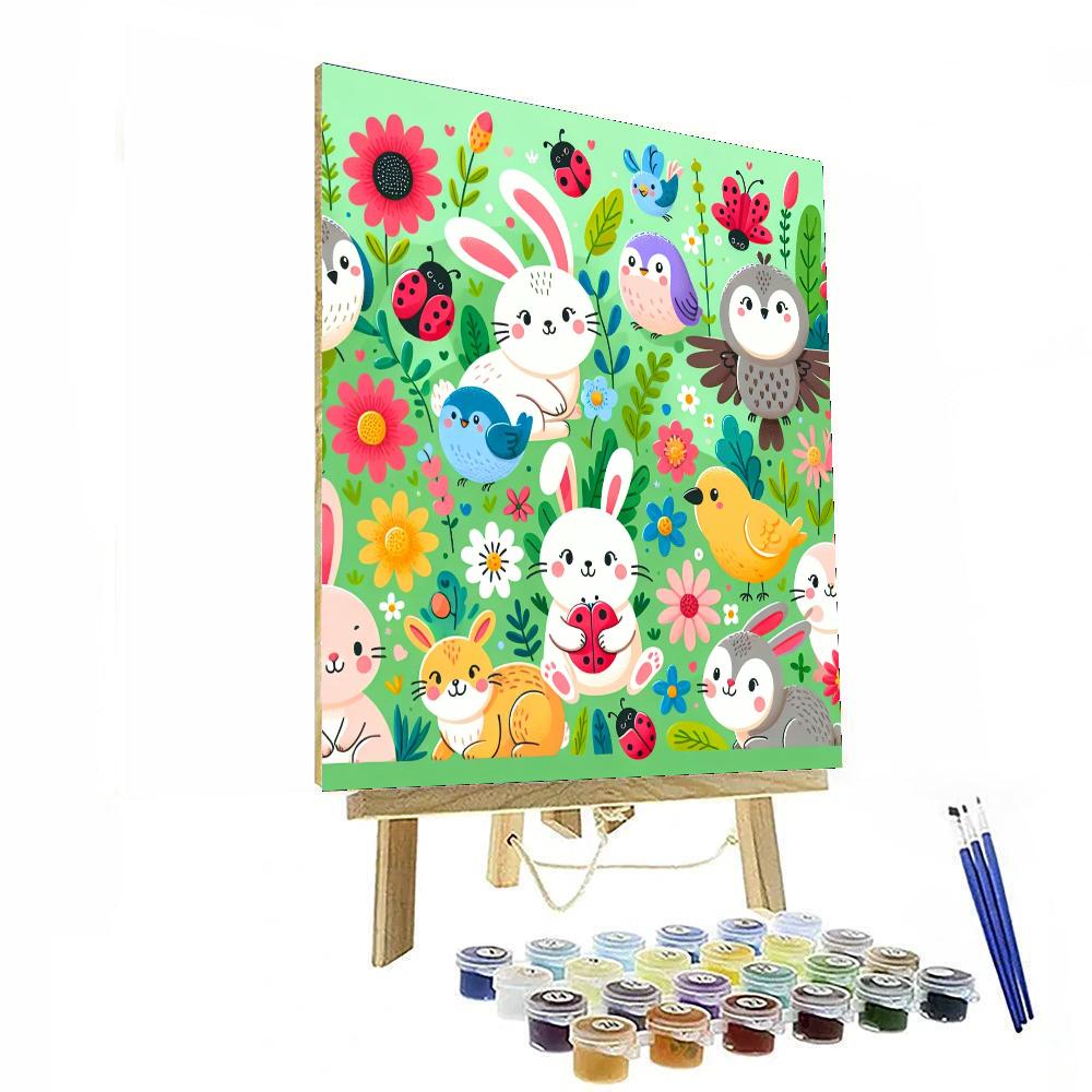 Cheery Critters Paint By Numbers Art