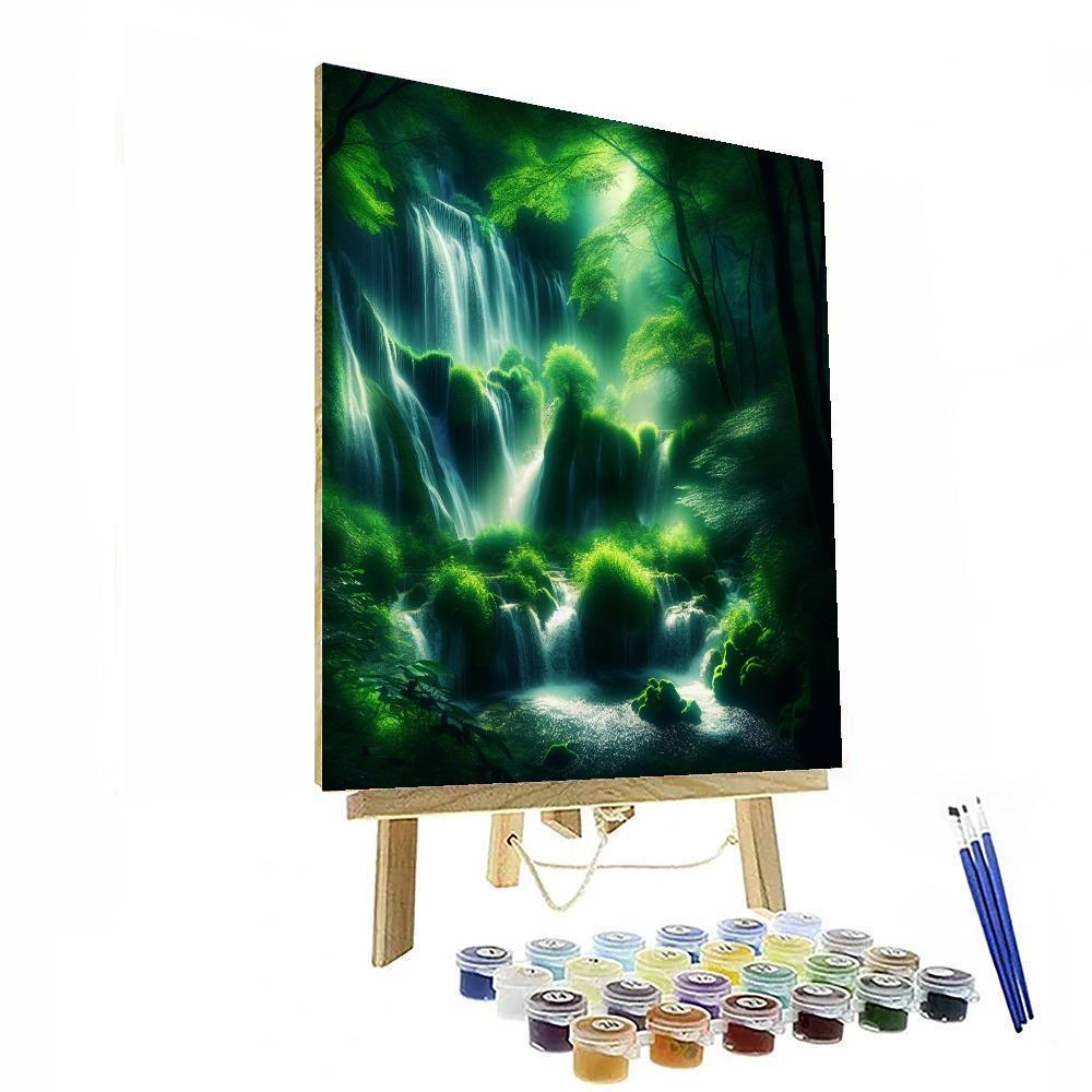 Fantasy Enchanted Waterfall Painting By Numbers Kit