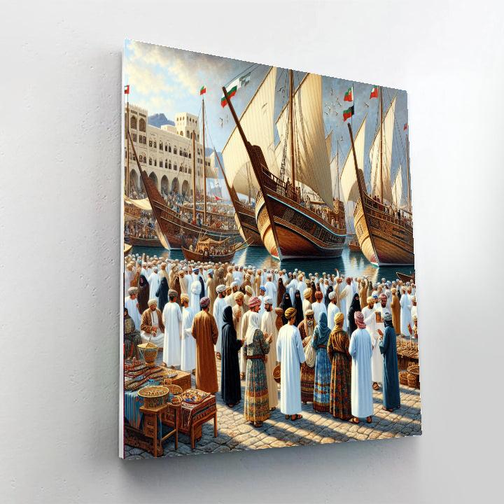 Oman Traditional Boat Festival - Muscat Numbered Painting Kits