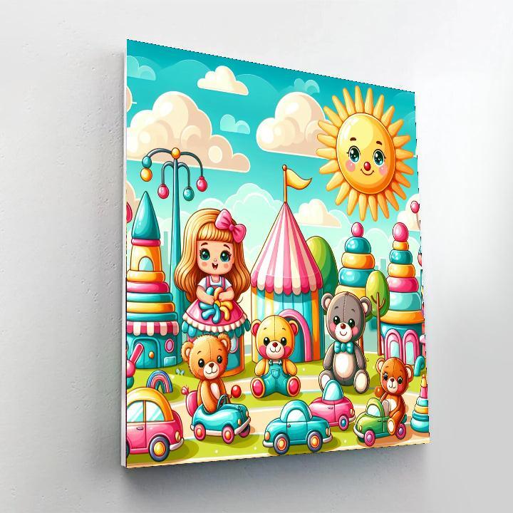 Sunny Day In Toyland Paint By Numbers Kits