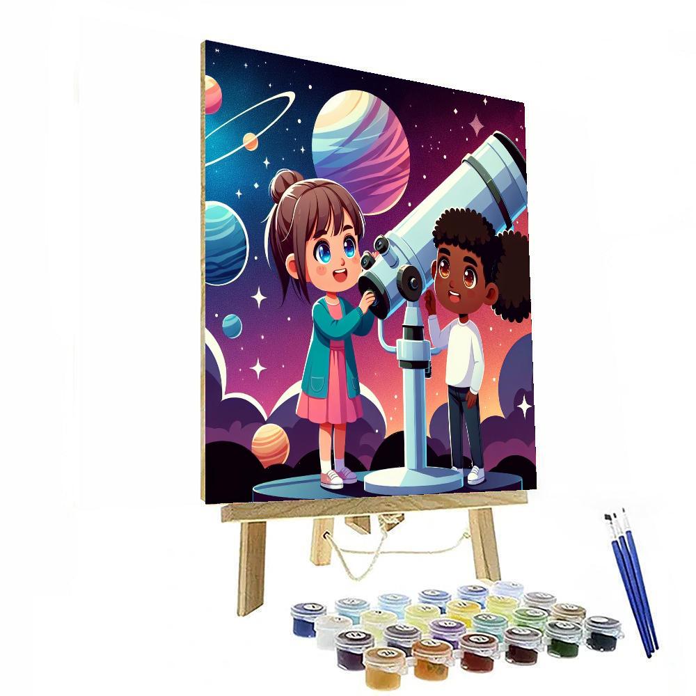 Celestial Stargazer’s Observatory Numbered Painting Kits
