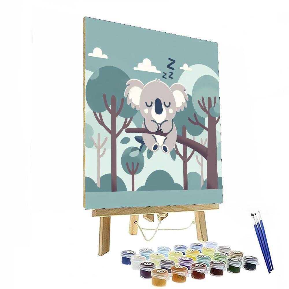 Cuddly Koalas In The Trees DIY Paint By Numbers