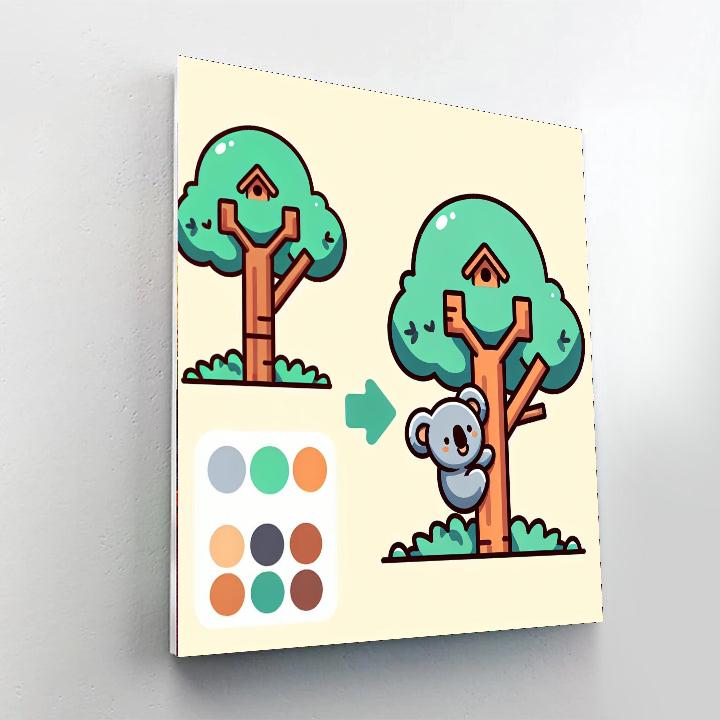 Koala's Treehouse Adventure Paint By Number