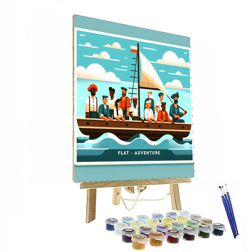 Seafaring Sailor Adventures Paint By Numbers Art