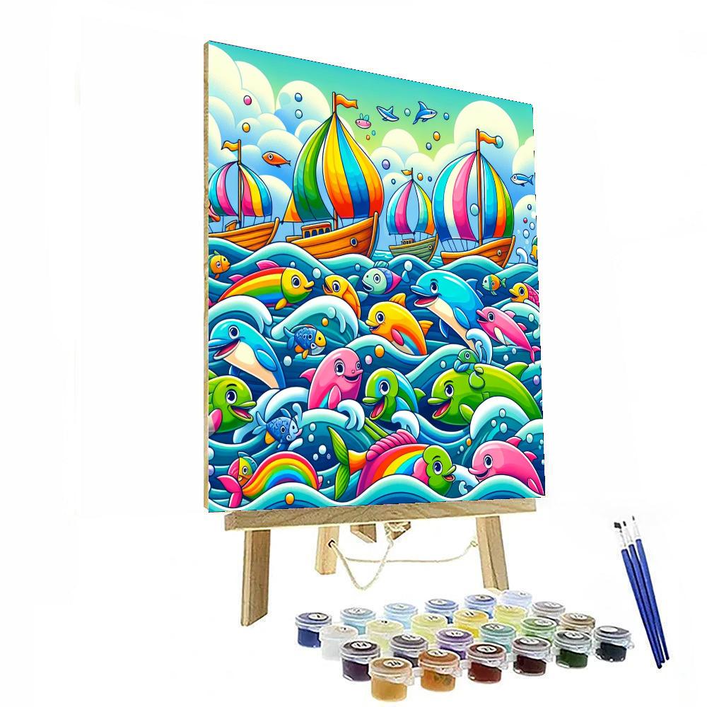 The Happy Ocean Voyage DIY Paint By Numbers
