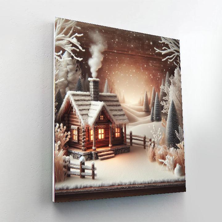 Peaceful Winter Landscape Paint By Color