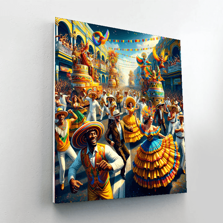 Carnival Of Barranquilla - Barranquilla Painting By Numbers Kit