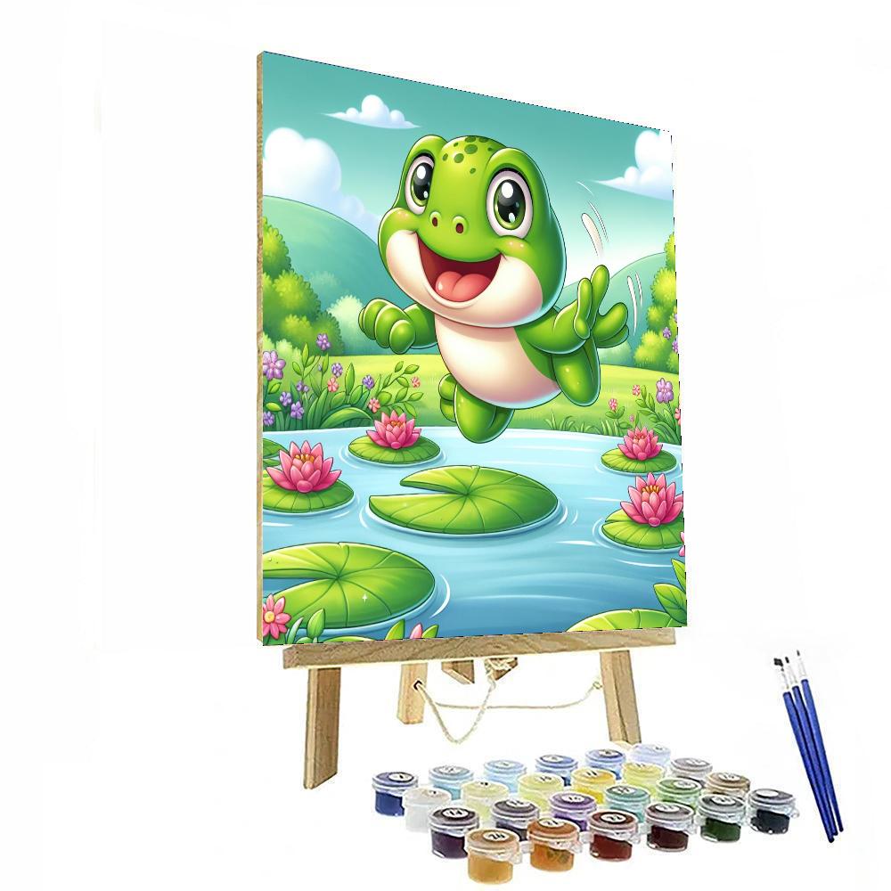 Bouncy Little Frog Painting By Numbers Kit