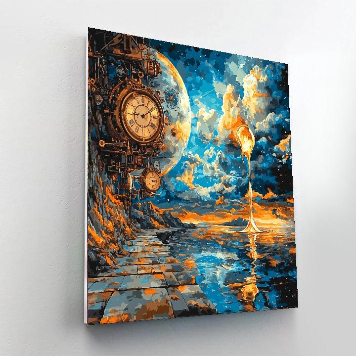 Salvador Dalí Inspired Whimsical Steampunk Universe  Paint By Number