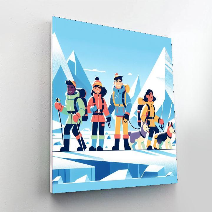 Frozen Glacier Expedition Painting By Numbers Kit