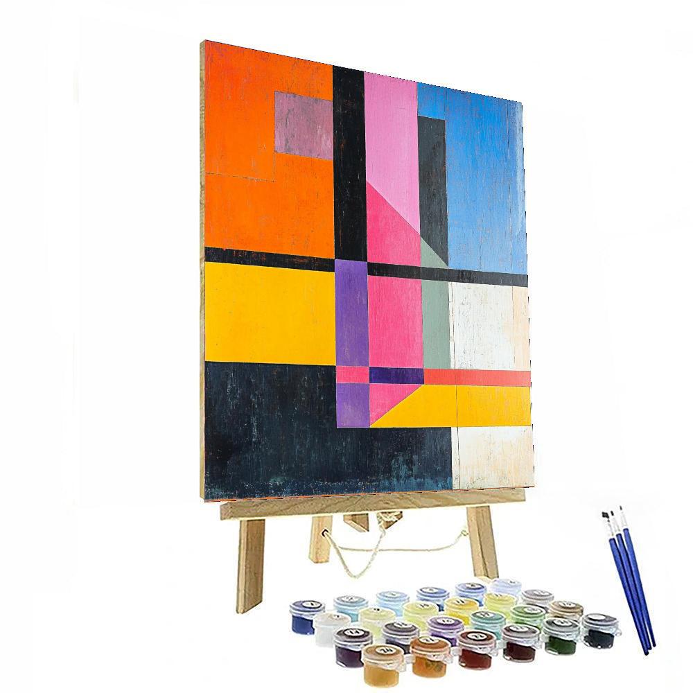 Kazimir Malevich Inspired Contrast Of Space  Paint By Color