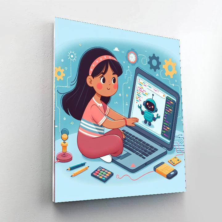 Robot Coding Challenge DIY Paint By Numbers
