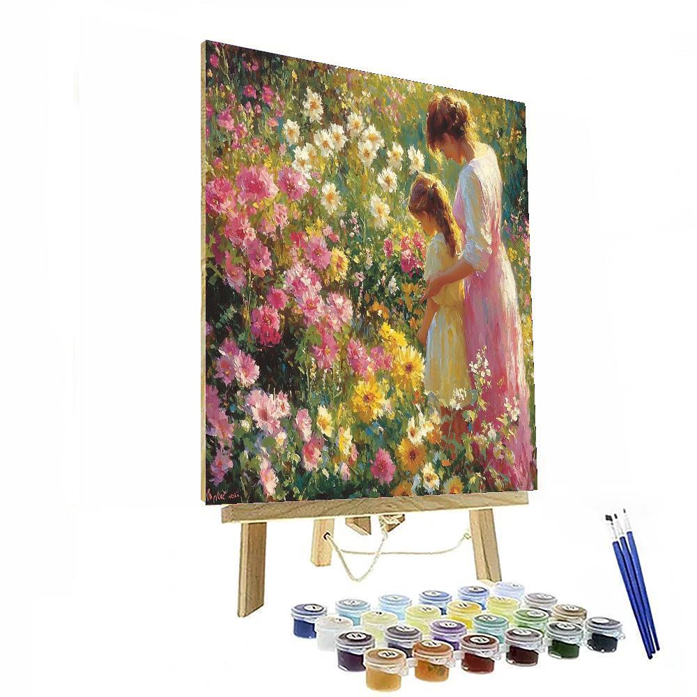 Bouquet Of Memories Number Painting