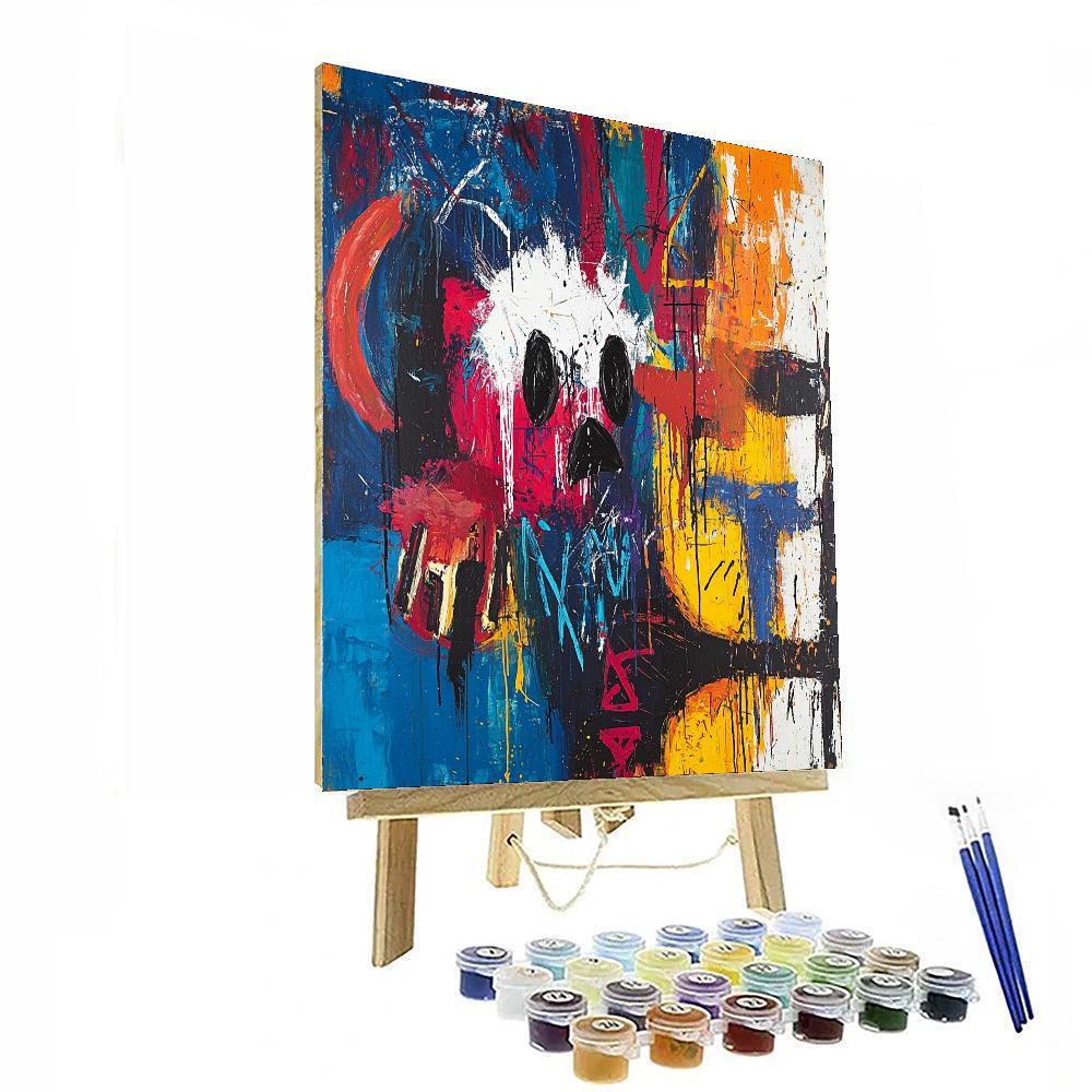 Jean-Michel Basquiat Inspired Echos Of Emotion  Paint By Numbers Kits