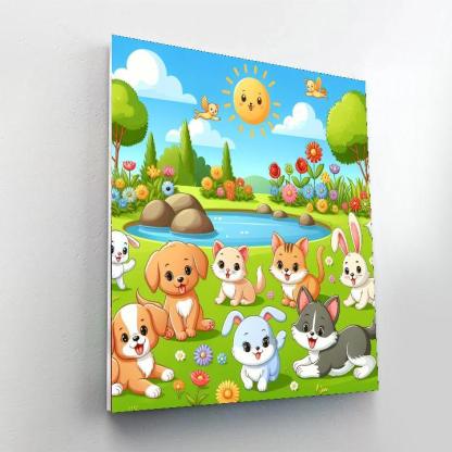 Pet Paradise Paint By Numbers Art