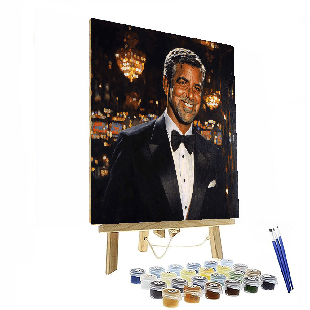 George Clooney: Crafting Charm From Ocean's Depths Painting Number Kit