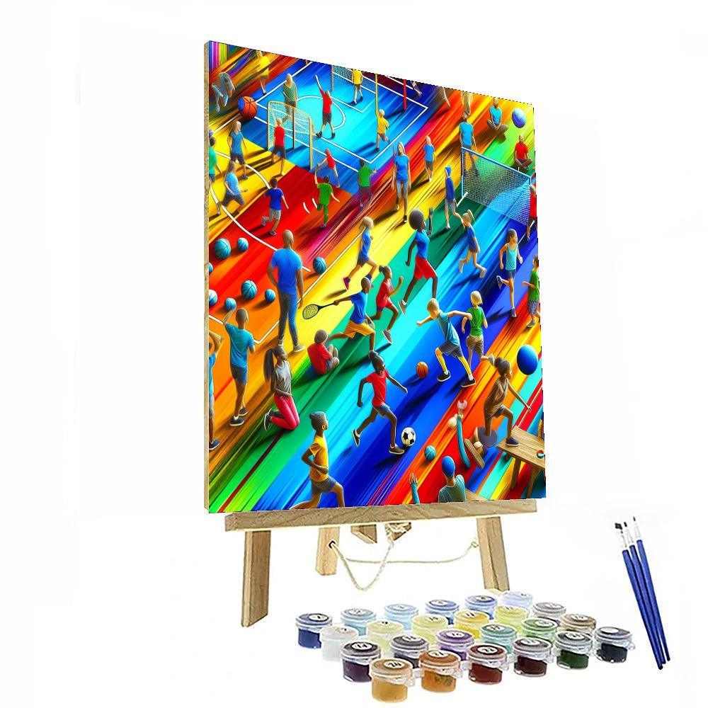 Vibrant Sports Adventure Paint By Color