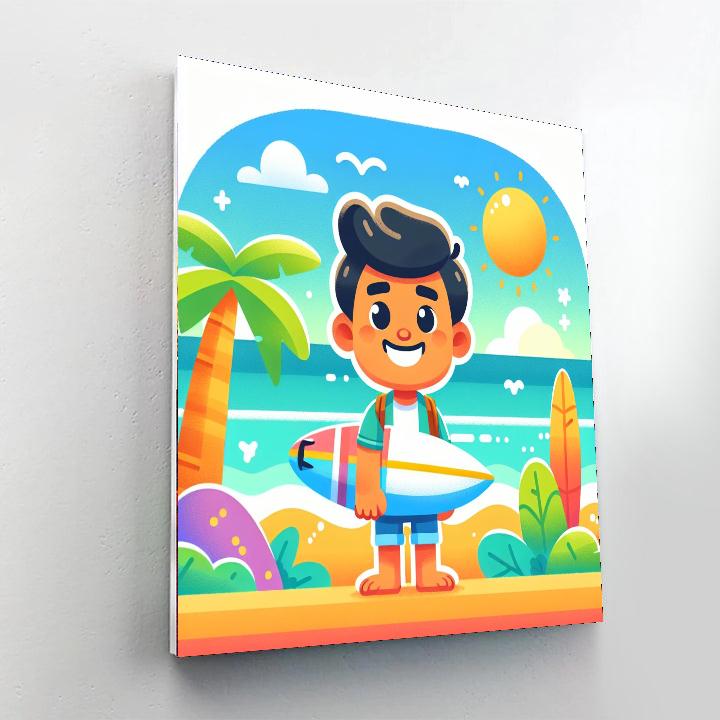 Tropical Adventure Quest Painting Number Kit