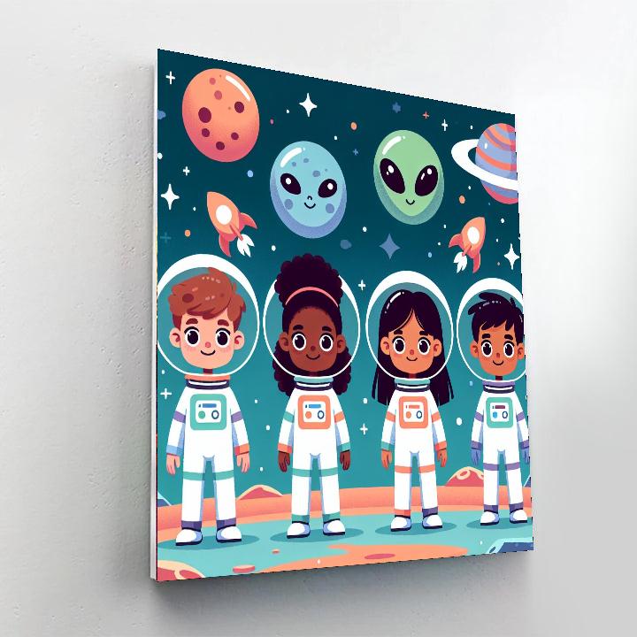 Galactic Explorers League Paint By Numbers