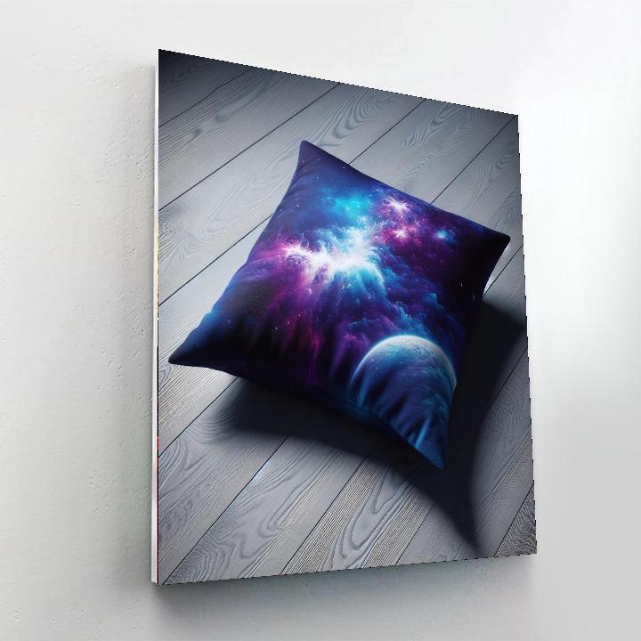 Ethereal Galaxy Floor Pillow Numbered Painting Kits