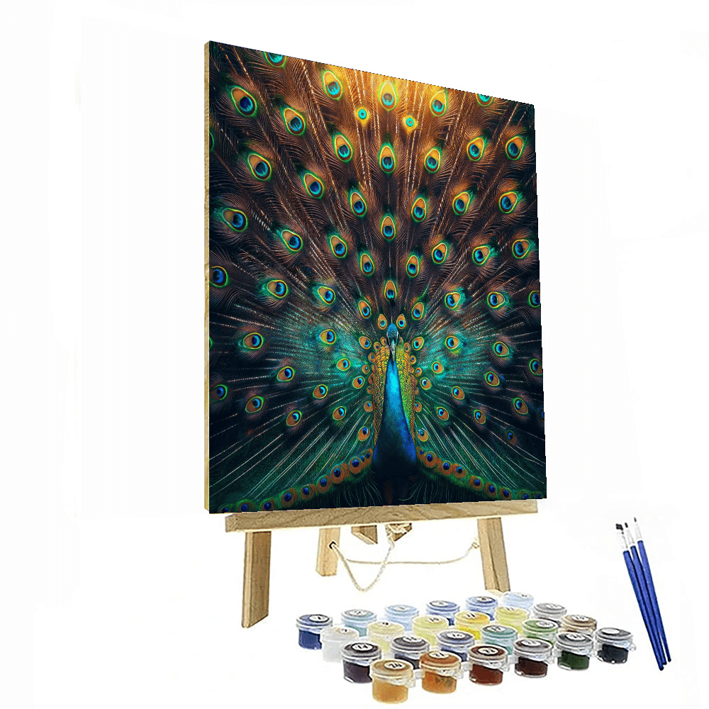 Elegant Peacock Splendor - DIY Painting By Numbers Kit
