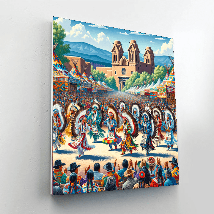 The Taos Pueblo Powwow Paint By Color