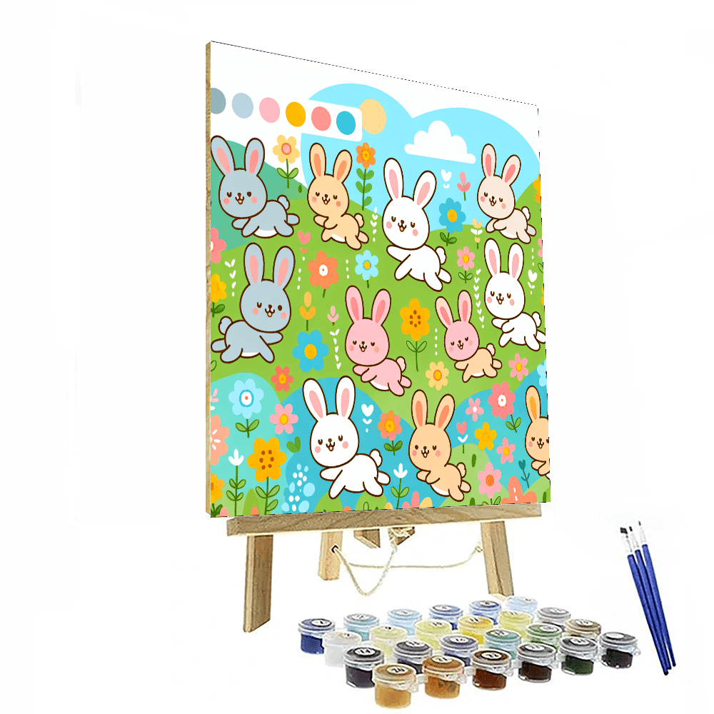 Bouncing Bunny Bonanza Number Painting