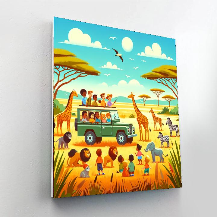 Grand Adventure Safari Numbered Painting Kits