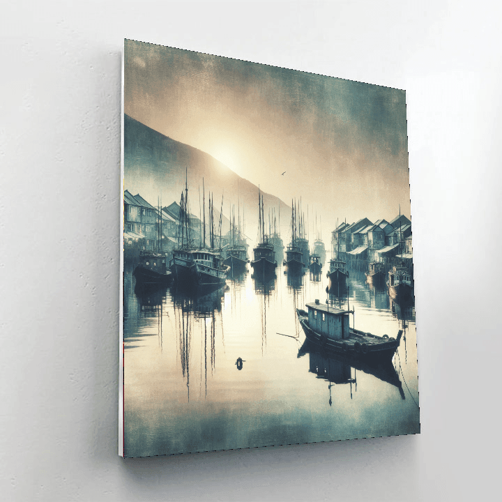 Harbor Reflections Paint By Numbers Art