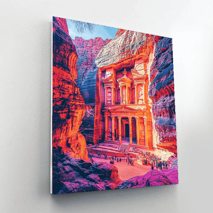 Ancient City Of Petra - Jordan Numbered Painting Kits