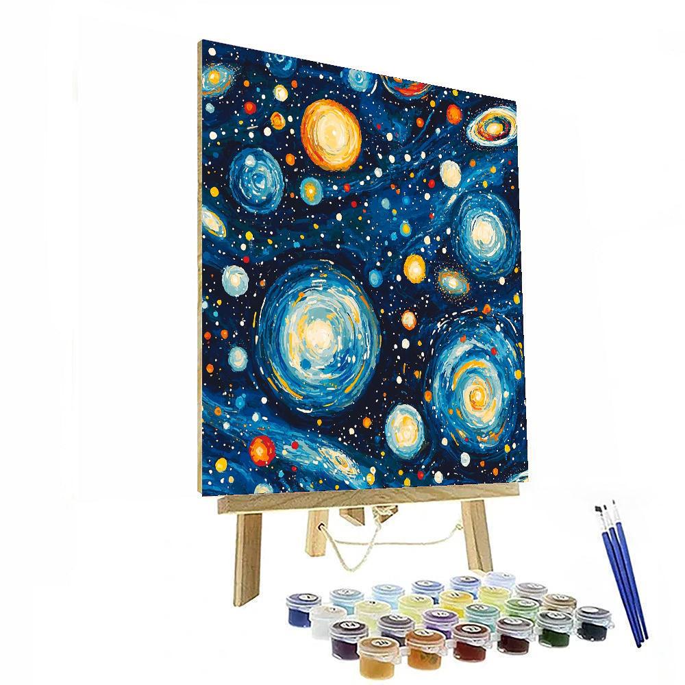 Joan Miró Inspired Galactic Patterns  Paint By Color