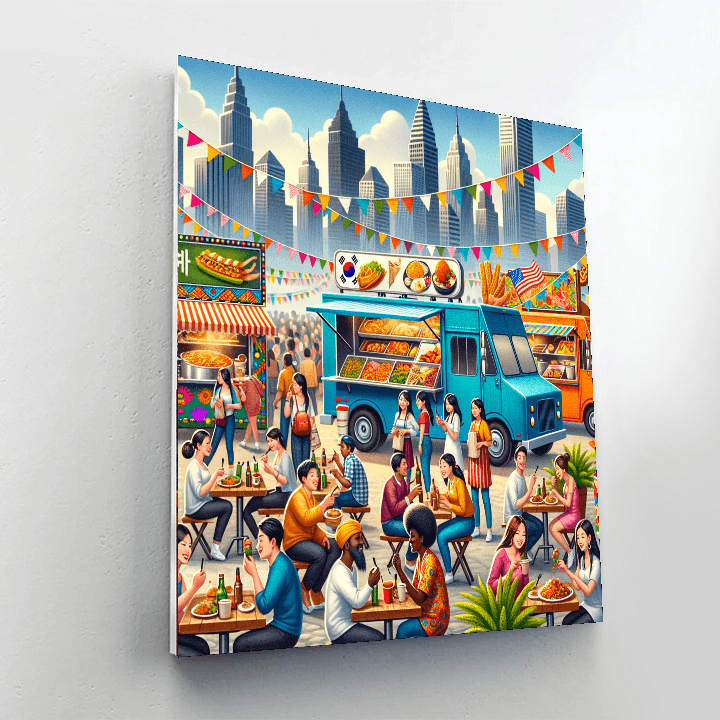 Street Food Festival Paint By Number