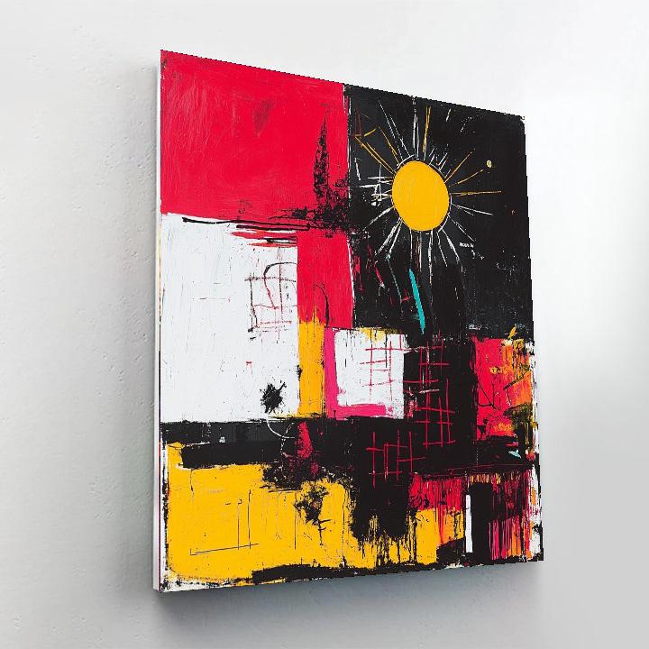 Jean-Michel Basquiat Inspired Rhythm Of Shadows  Paint By Numbers