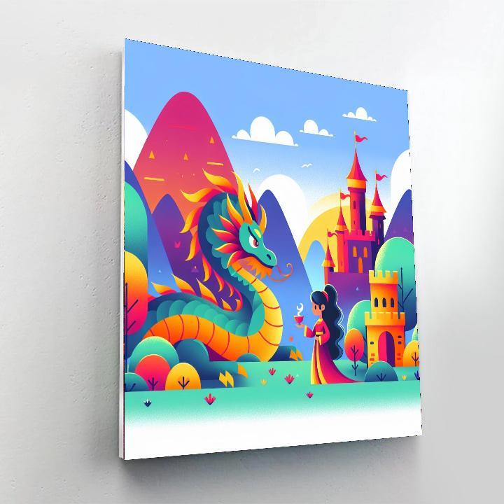 Dragon Realm Adventure Paint By Number