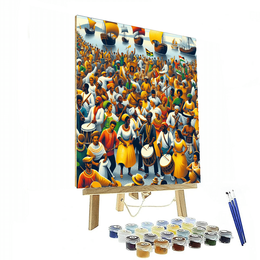 Garifuna Settlement Day - Belize Number Painting