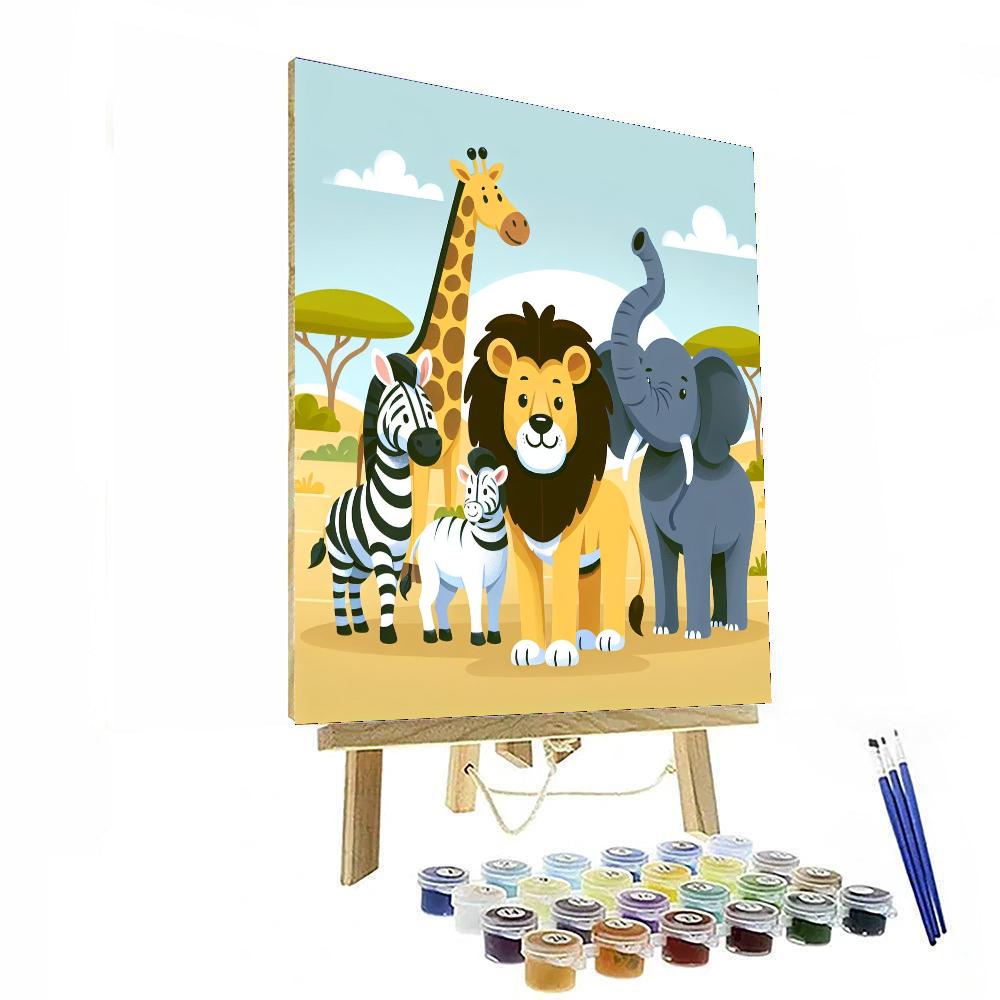 Safari Story Safari Paint By Numbers Kits