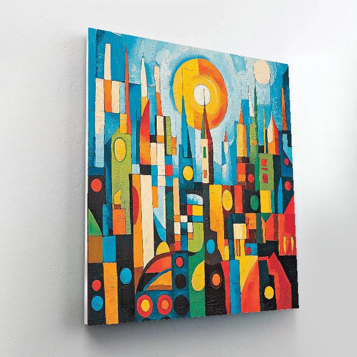 Wassily Kandinsky Inspired Modern Metropolis  Paint By Numbers Kits