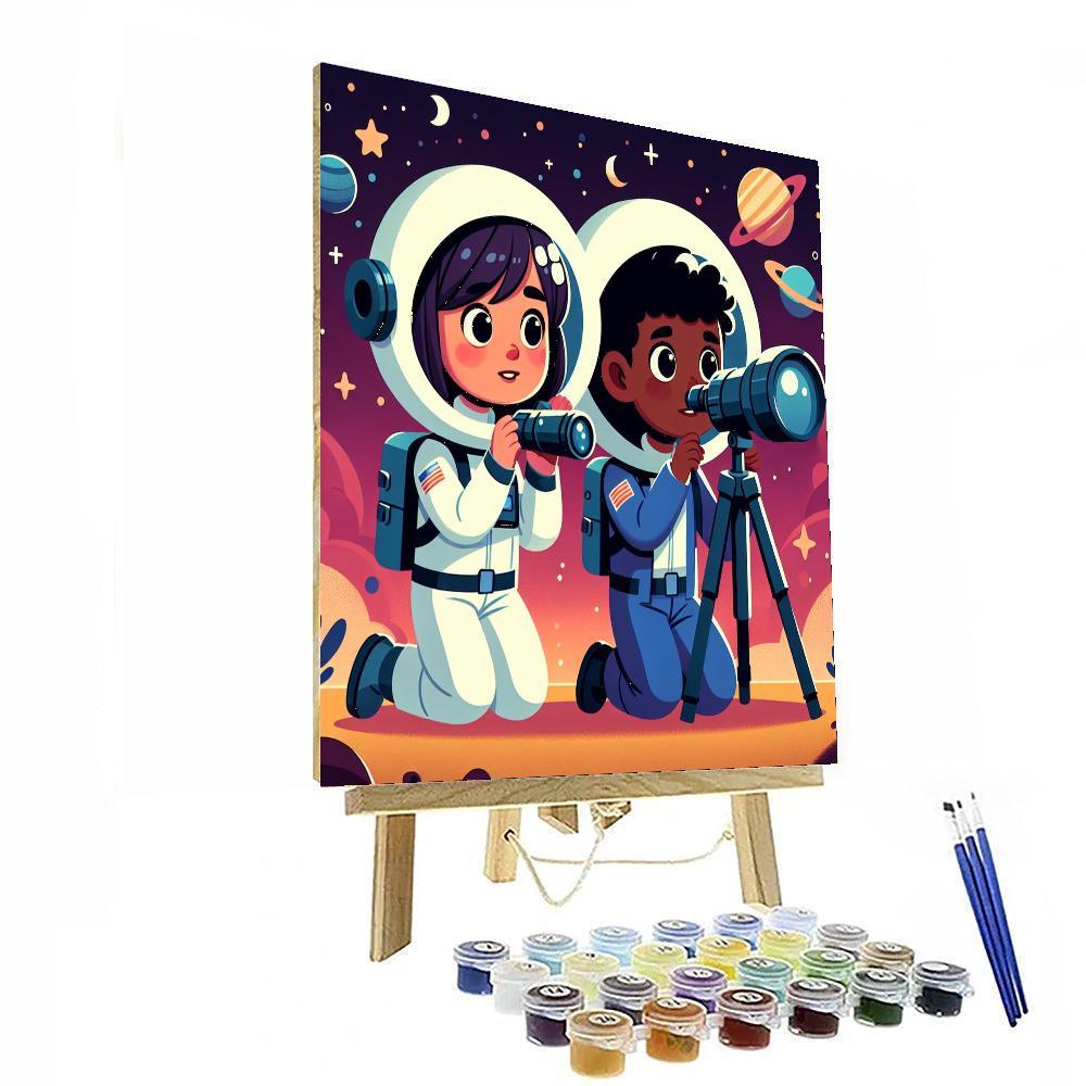 Space Mission Heroes Painting By Numbers Kit