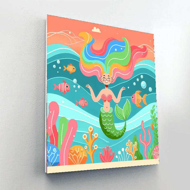 Undersea Mermaid Adventure DIY Paint By Numbers