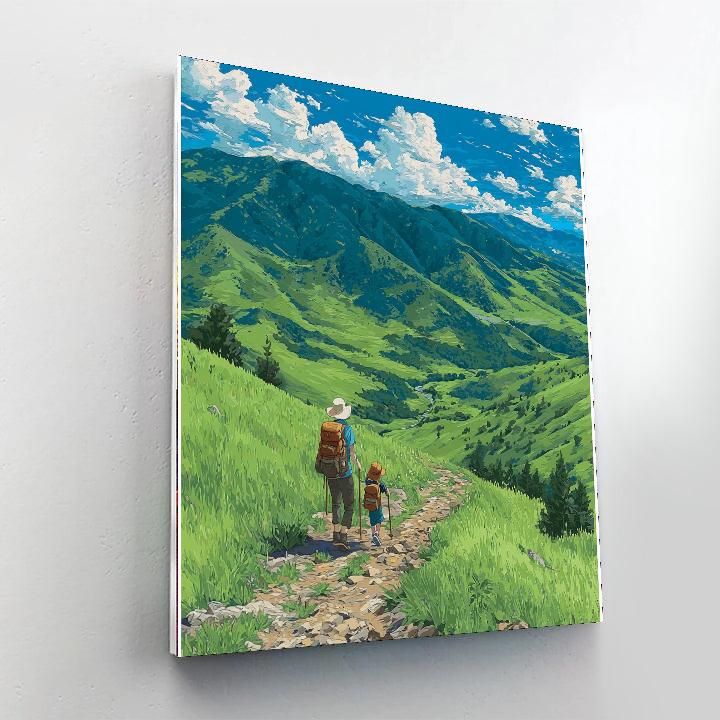 Mom And Me On A Journey Number Painting